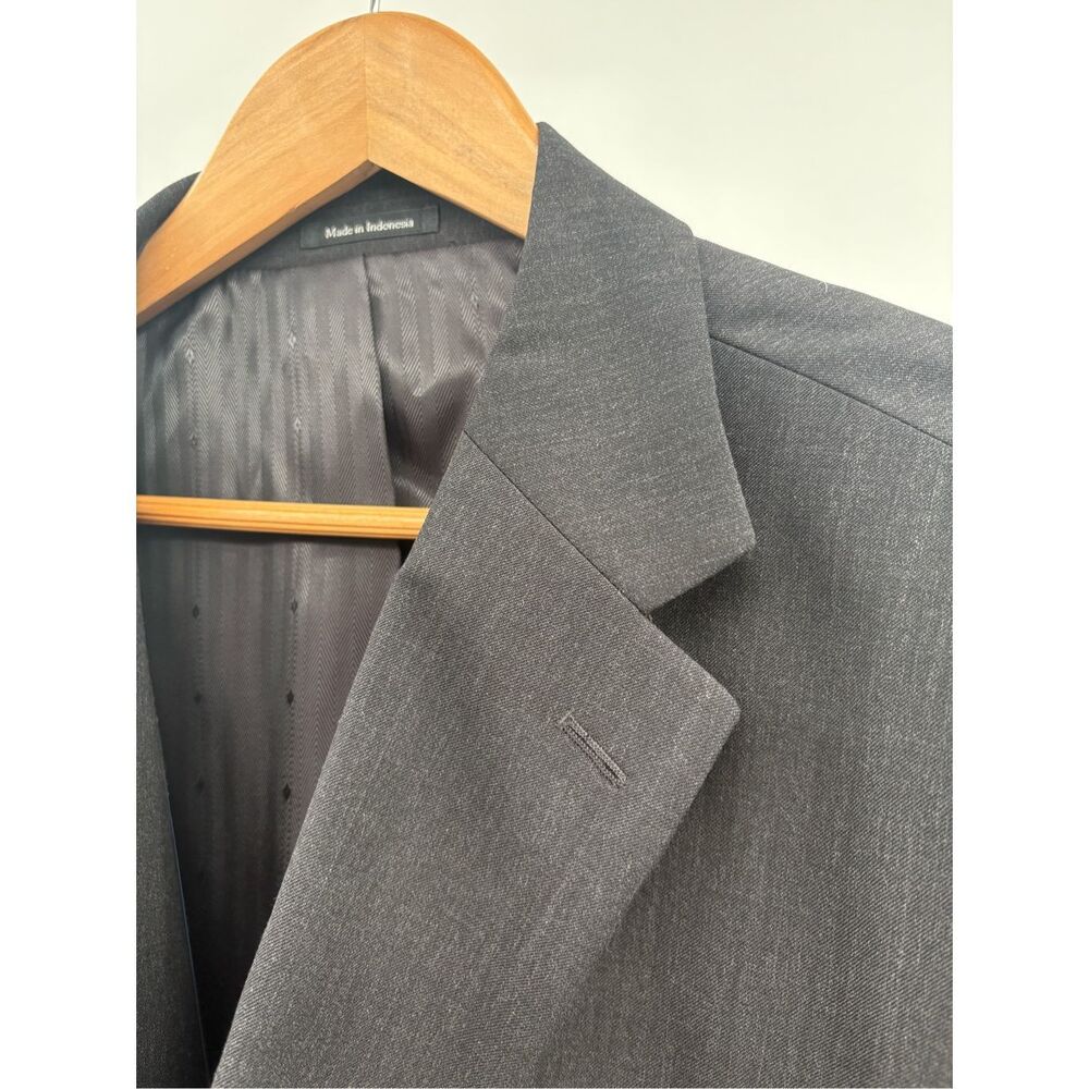 Joseph & Feiss Sport Coat Blazer Suit Jacket Men 56 Charcoal‎ Gray Single Vented